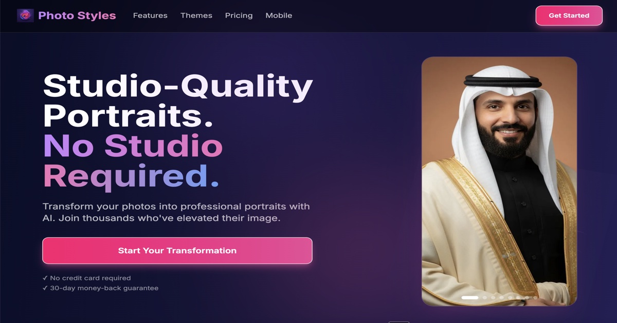 Image Processing Studio Photo Styles - Transform your photos into professional AI portraits ...